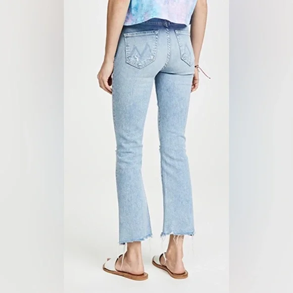 MOTHER The Hustler Ankle Chew Jeans Denim Drinking By the Pool Women’s 32 - Picture 2 of 14